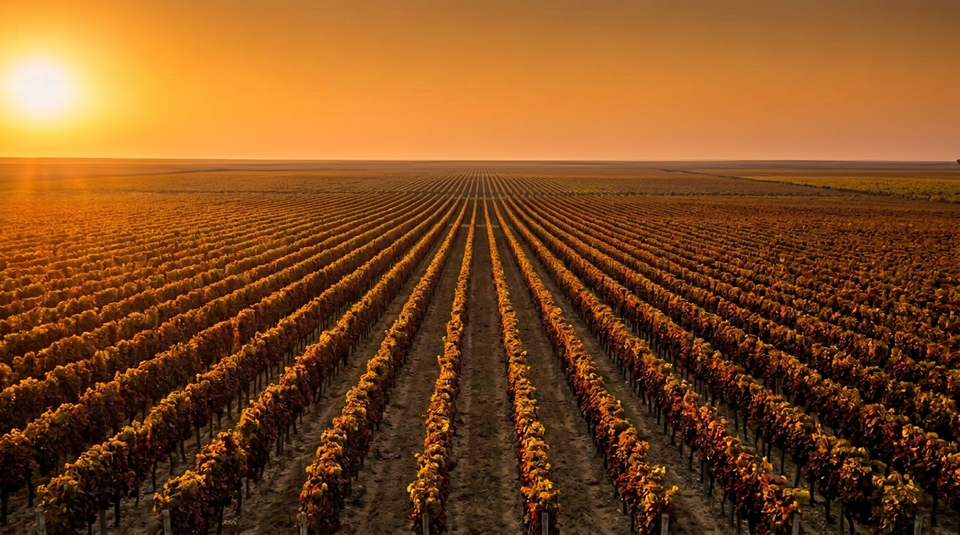 Les rangs de vigne du Clos Badon-Thunevin, sur le plateau de Saint-Émilion